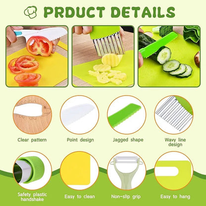 MiniChef Kids Kitchen Tools Set – 13 pieces (Plastic Packaging)