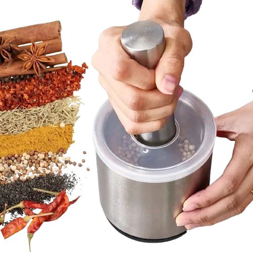 Premium Stainless Steel Garlic Press & Pill Crusher (Premium Quality)