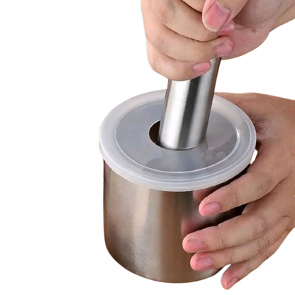 Premium Stainless Steel Garlic Press & Pill Crusher (Premium Quality)
