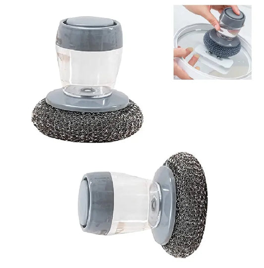 Kitchen Cleaning Dish Brush Scrubber with Soap Dispenser