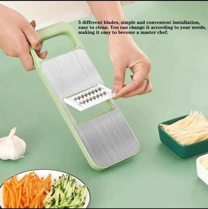 5-in-1 Vegetable Cutter – Multifunctional Grater & Slicer